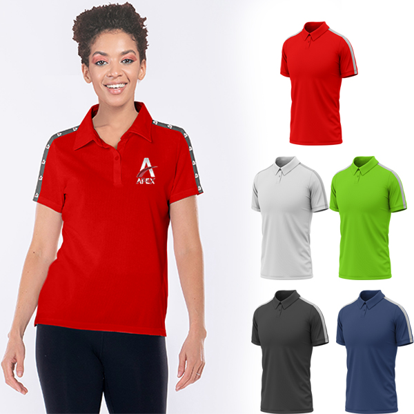Ladies Austin Interlock Golf Shirt with Tape