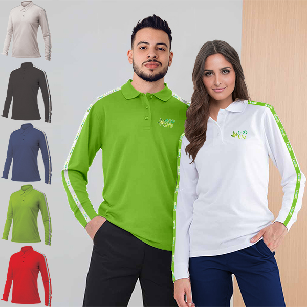 Ladies Logan Long sleeve Golf Shirt with Tape