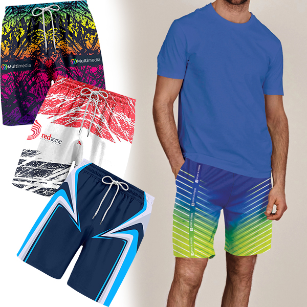 Brik Mens Sublimation Shorts with FC print