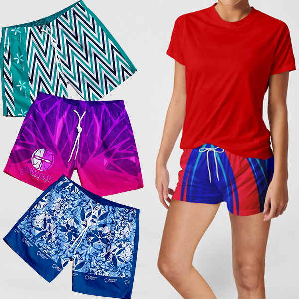 Nyla Ladies Sublimation Shorts with FC print