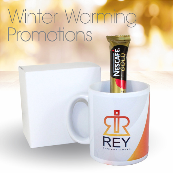 Blanco Mug with fc and Coffee Sachet