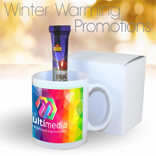 Blanco Mug with FC and Hot Chocolate Sachet 