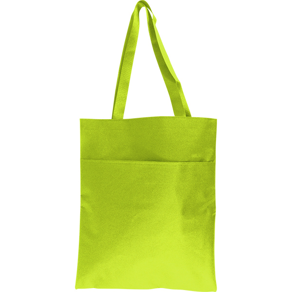 Shoulder Shopper Bag with Pocket + 1 Col