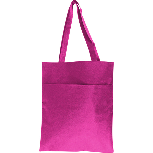 Shoulder Shopper Bag with Pocket + 1 Col