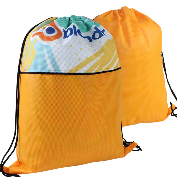 Shui Drawstring bag with piping + FC