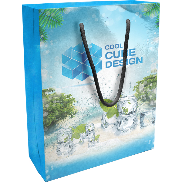 Saffron Gloss Gift Bag with FC on 1 side 