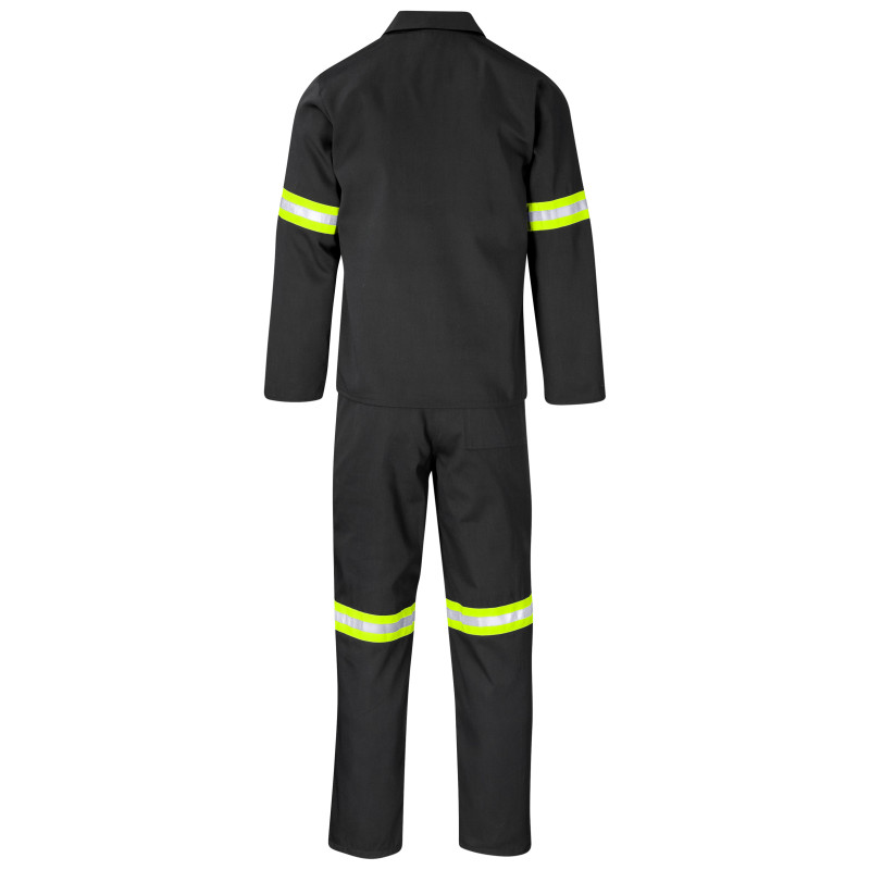 Trade Polycotton Conti Suit - Reflective Arms & Legs - Yellow Tape