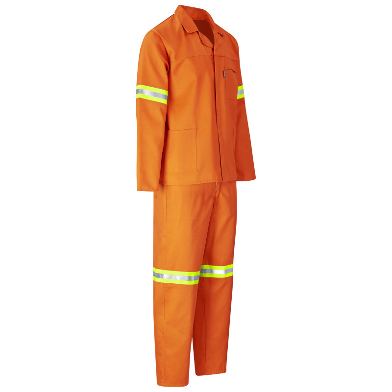 Trade Polycotton Conti Suit - Reflective Arms & Legs - Yellow Tape