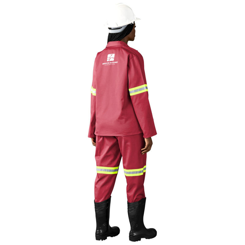 Trade Polycotton Conti Suit - Reflective Arms & Legs - Yellow Tape