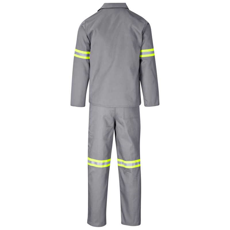 Trade Polycotton Conti Suit - Reflective Arms & Legs - Yellow Tape