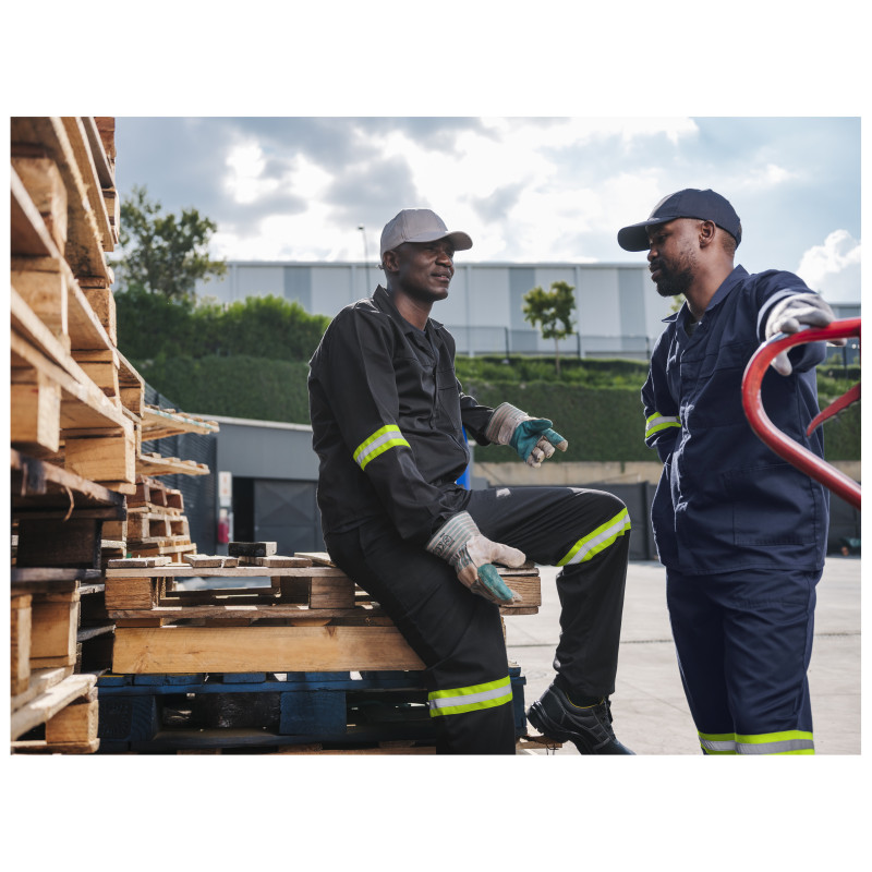 Trade Polycotton Conti Suit - Reflective Arms & Legs - Yellow Tape