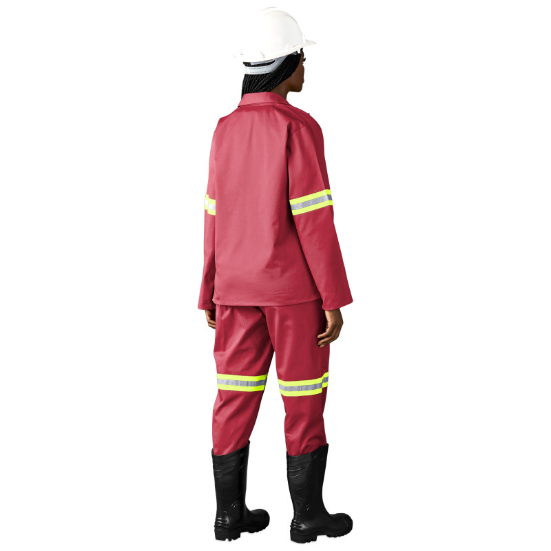 Trade Polycotton Conti Suit - Reflective Arms & Legs - Yellow Tape