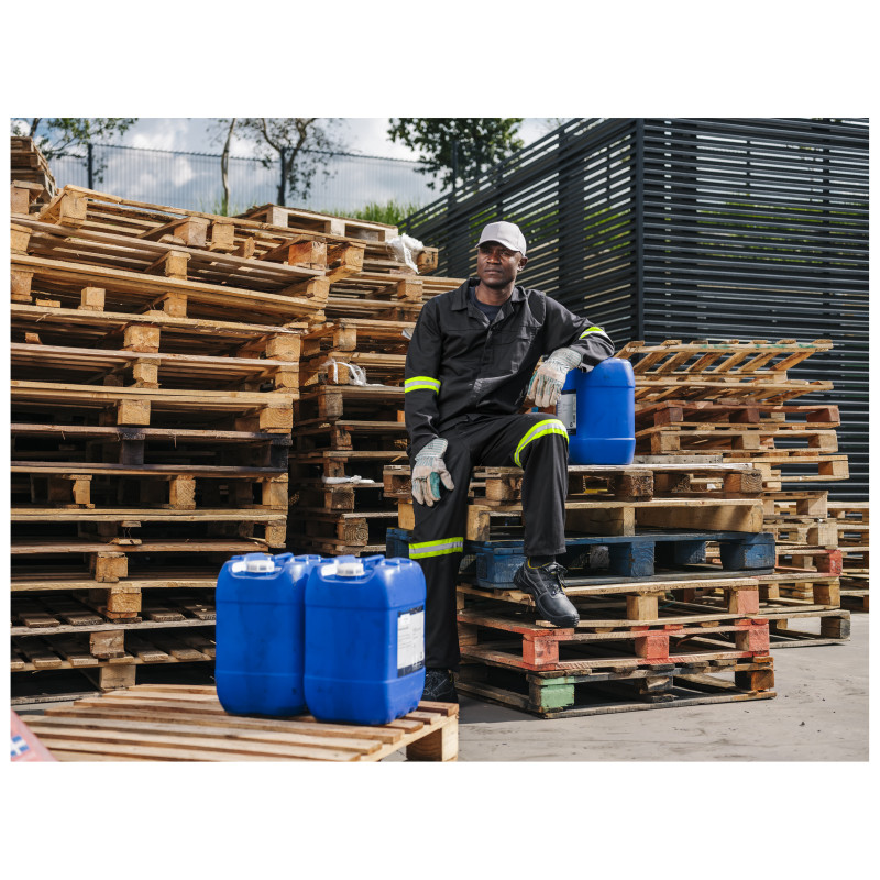 Trade Polycotton Conti Suit - Reflective Arms & Legs - Yellow Tape