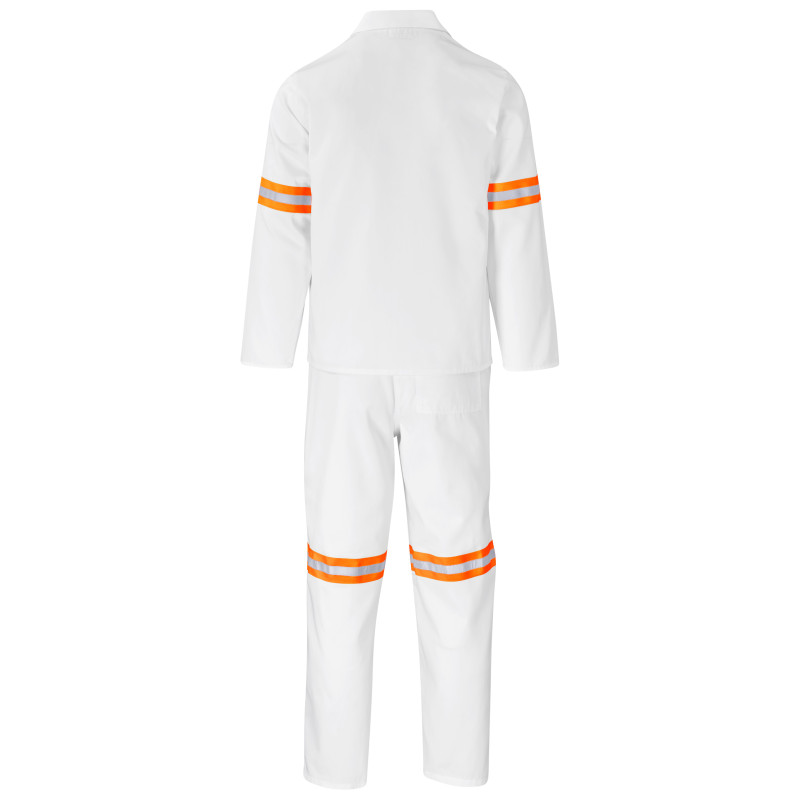 Trade Polycotton Conti Suit - Reflective Arms & Legs - Orange Tape