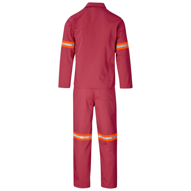 Trade Polycotton Conti Suit - Reflective Arms & Legs - Orange Tape