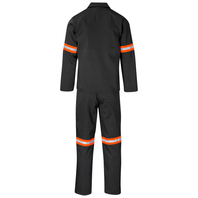 Trade Polycotton Conti Suit - Reflective Arms & Legs - Orange Tape