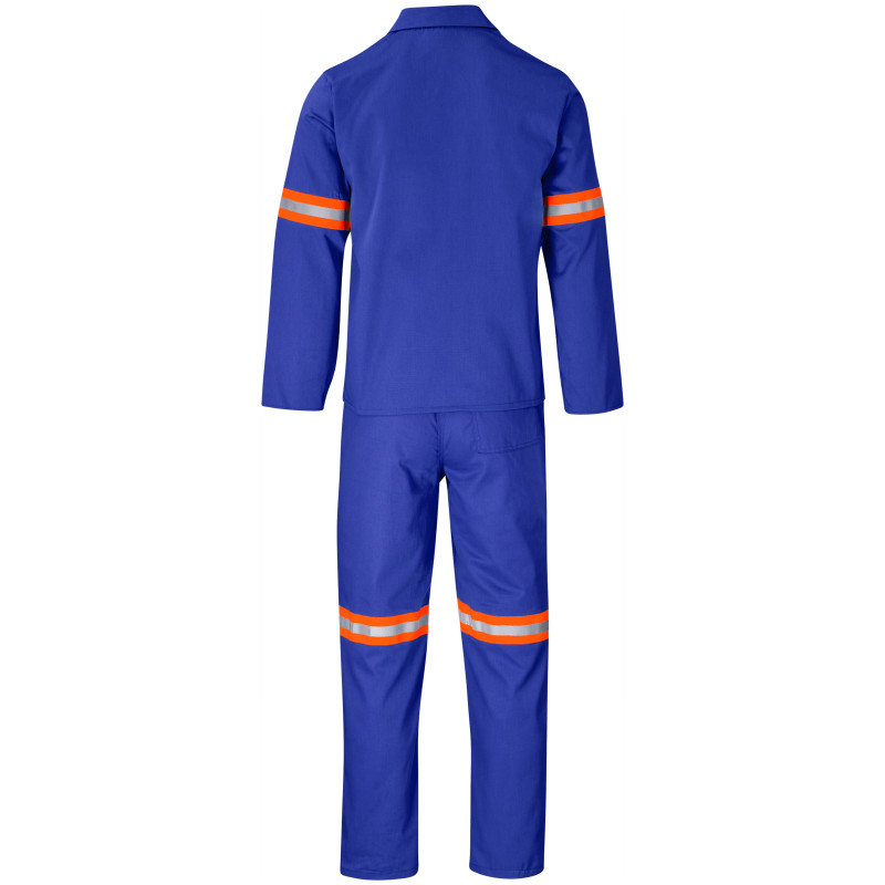Trade Polycotton Conti Suit - Reflective Arms & Legs - Orange Tape
