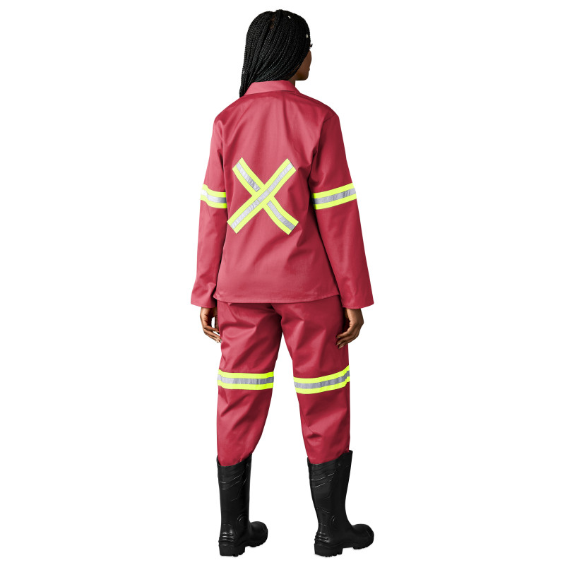 Trade Polycotton Conti Suit - Reflective Arms, Legs & Back - Yellow Tape