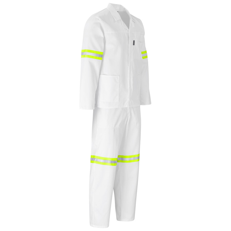 Trade Polycotton Conti Suit - Reflective Arms, Legs & Back - Yellow Tape