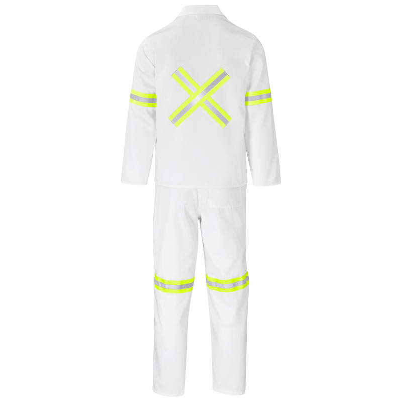 Trade Polycotton Conti Suit - Reflective Arms, Legs & Back - Yellow Tape
