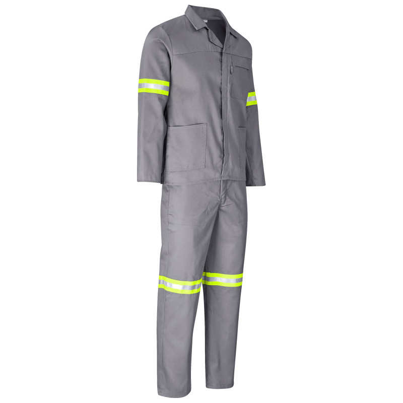 Trade Polycotton Conti Suit - Reflective Arms, Legs & Back - Yellow Tape
