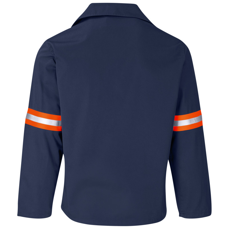 Site Premium Polycotton Jacket - Reflective Arms - Orange Tape