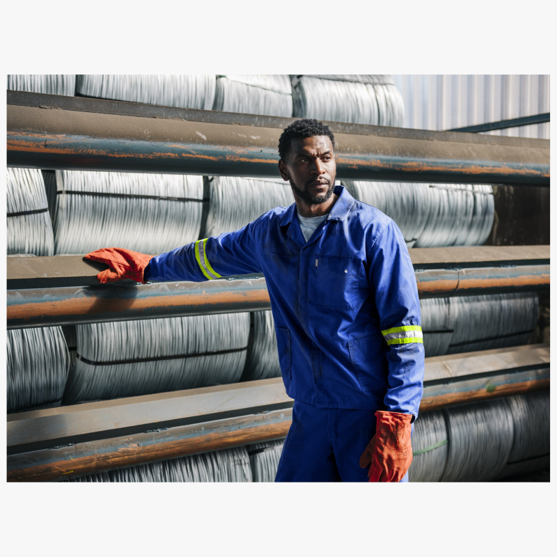 Artisan Premium 100% Cotton Jacket - Reflective Arms - Yellow Tape