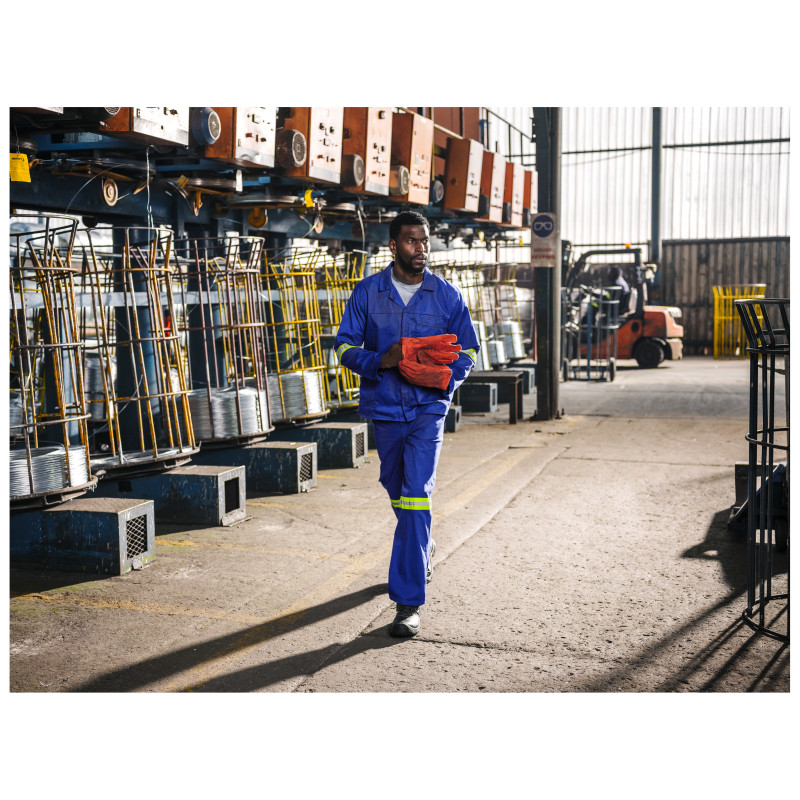 Artisan Premium 100% Cotton Jacket - Reflective Arms - Yellow Tape