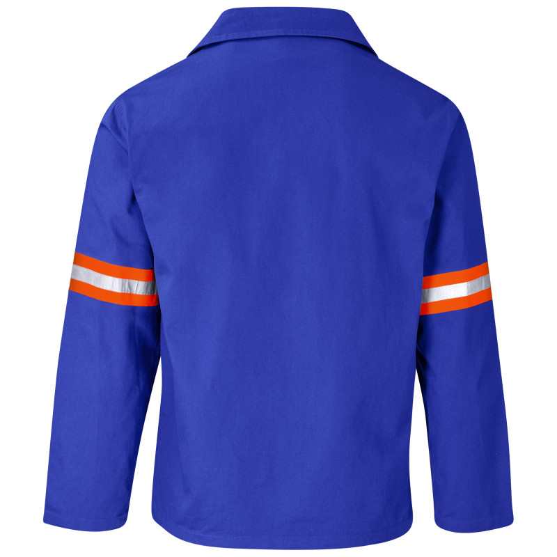Artisan Premium 100% Cotton Jacket - Reflective Arms - Orange Tape