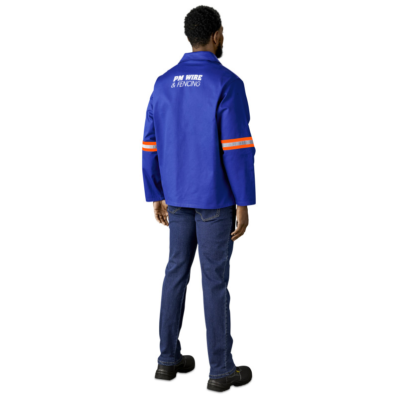 Artisan Premium 100% Cotton Jacket - Reflective Arms - Orange Tape