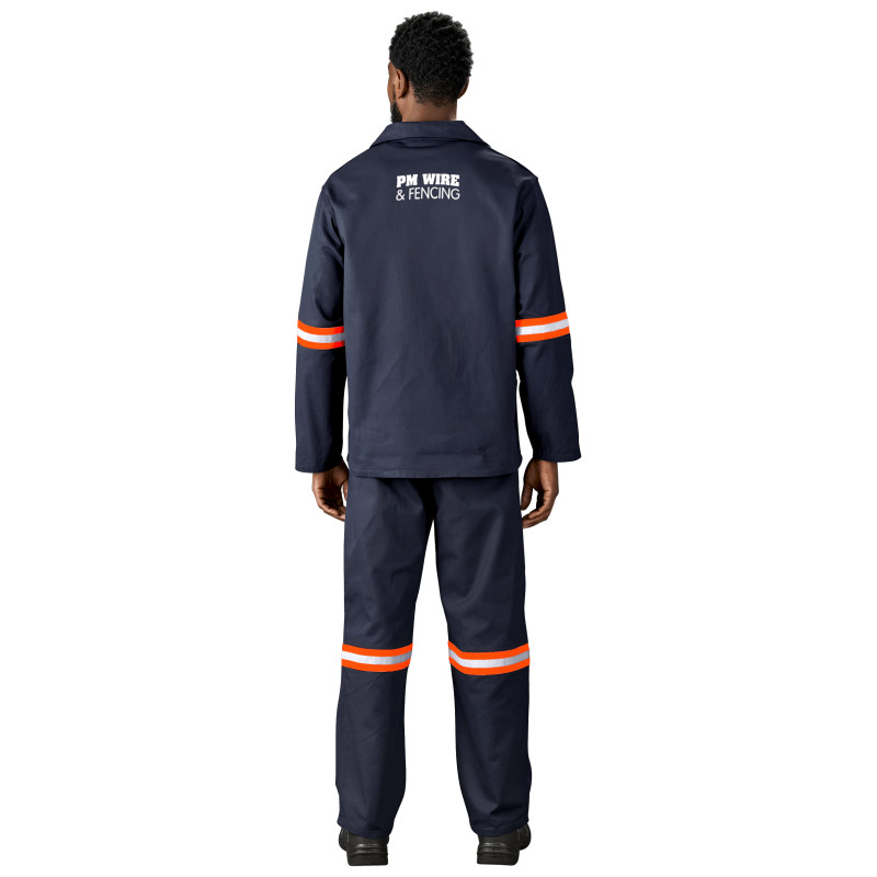 Artisan Premium 100% Cotton Jacket - Reflective Arms - Orange Tape