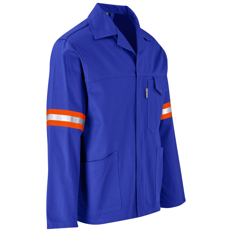 Artisan Premium 100% Cotton Jacket - Reflective Arms - Orange Tape