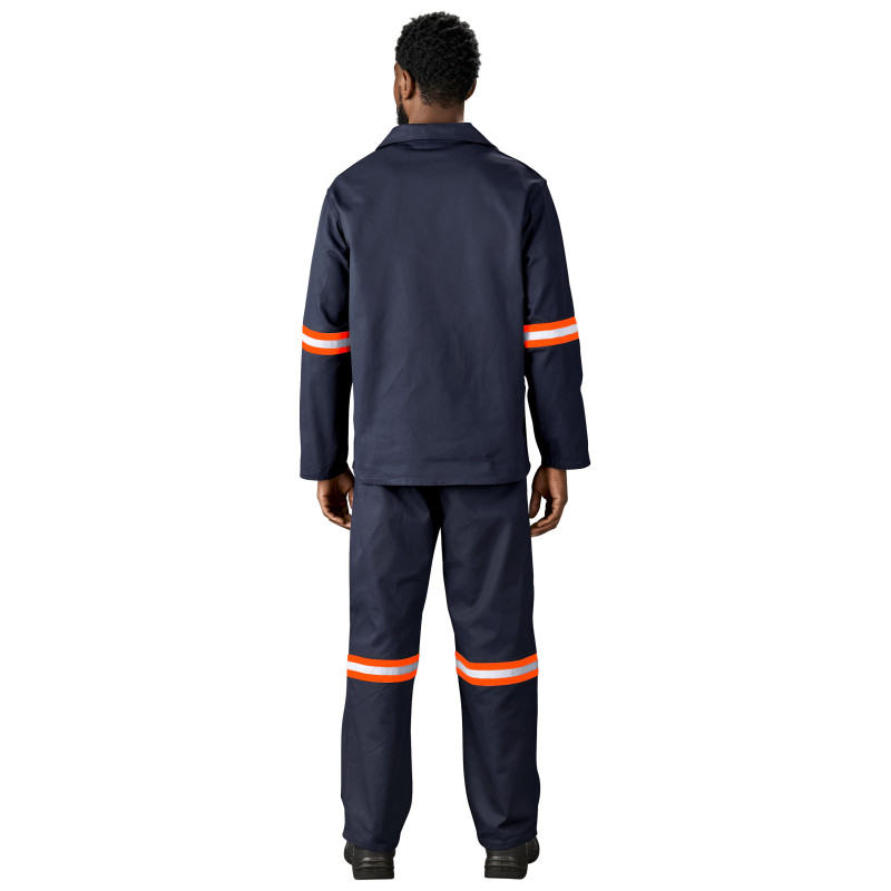Artisan Premium 100% Cotton Jacket - Reflective Arms - Orange Tape