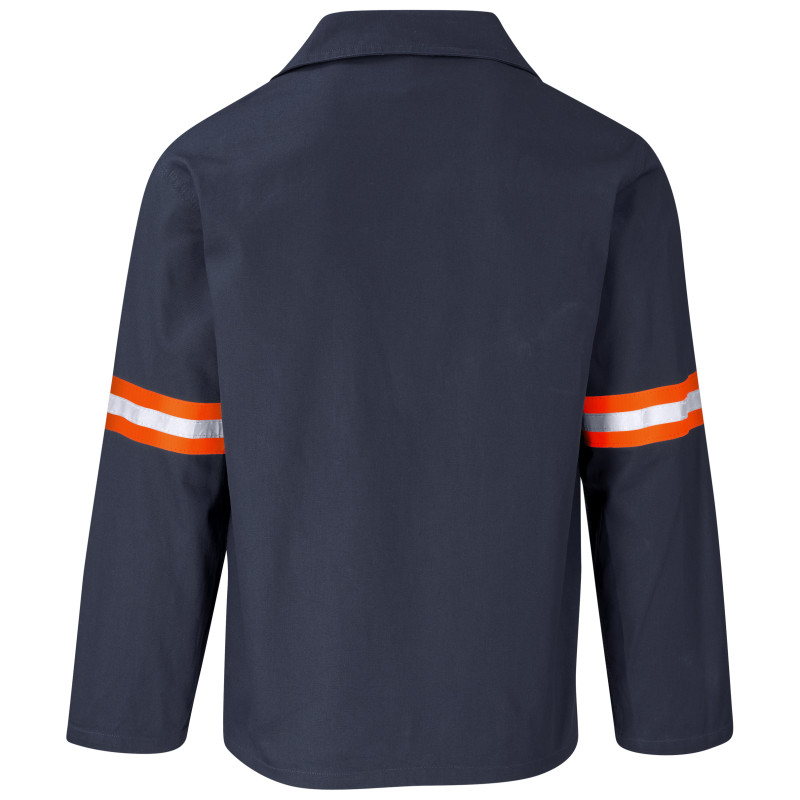 Artisan Premium 100% Cotton Jacket - Reflective Arms - Orange Tape