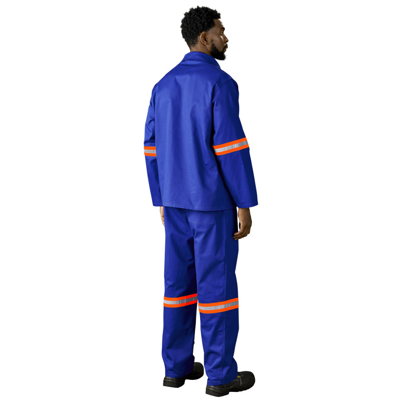 Artisan Premium 100% Cotton Jacket - Reflective Arms - Orange Tape