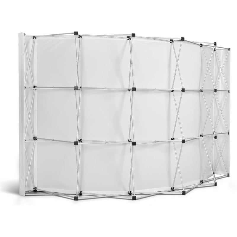 Legend Curved Banner Wall with Wings 3.5m x 2.25m