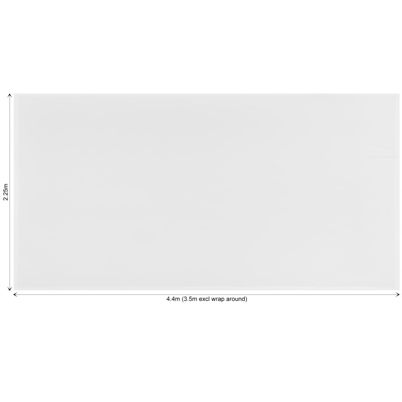 Legend Curved Banner Wall Skin with Wings 4.4m x 2.25m (Excludes Hardware)