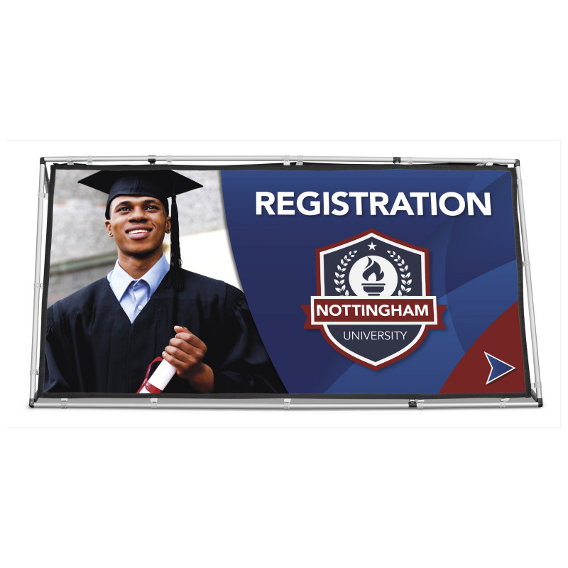 Fade Resistant A-Frame with Fabric Print 2m x 1m