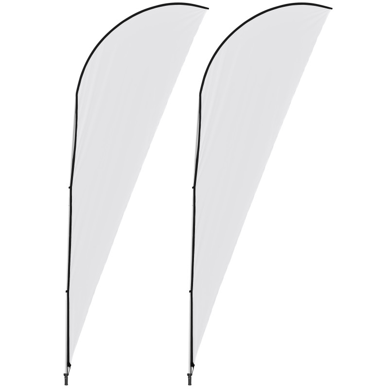 Legend 4m Sharkfin Flying Banner (Set of 2)
