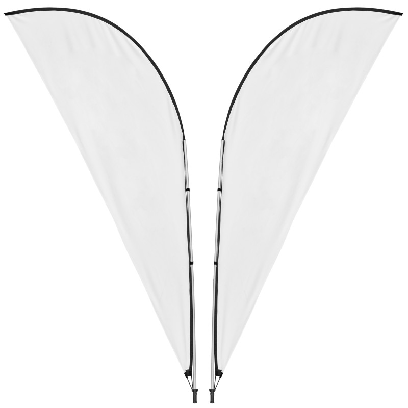 Legend 3M Sublimated Sharkfin Double-Sided Flying Banner - 1 complete unit