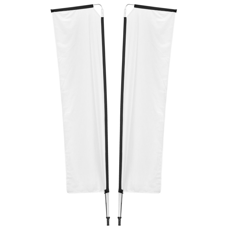 Legend 3M Sublimated Telescopic Double-Sided Flying Banner - 1 complete unit