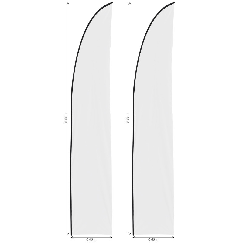 Legend 3m Sublimated Arcfin Flying Banner Skin - Set Of 2 (Excludes Hardware)