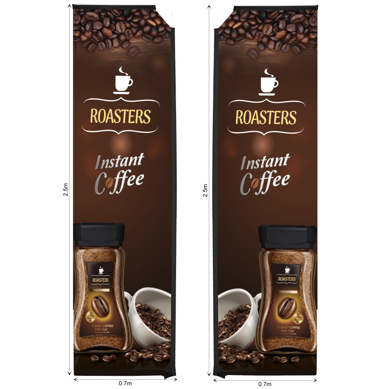 Legend 3m Sublimated Telescopic Double-Sided Flying Banner Skin (Excludes Hardware)