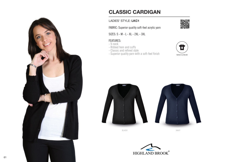 Ladies Classic Cardigan