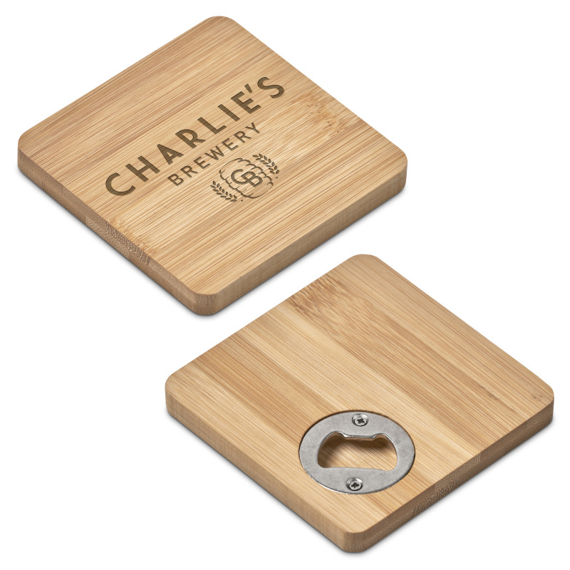 Drifter Bamboo Bottle Opener Coaster