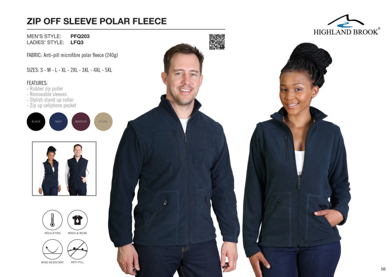 Zip Off Sleeve Polar Fleece