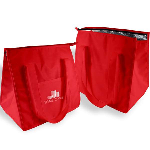 Albus Tote Cooler with 1 col print + pocket 