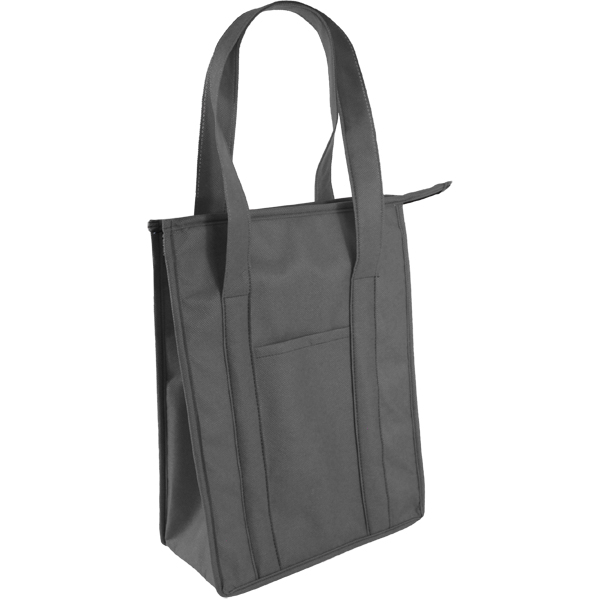 Flurry Tote Cooler with 1 col print + pocket