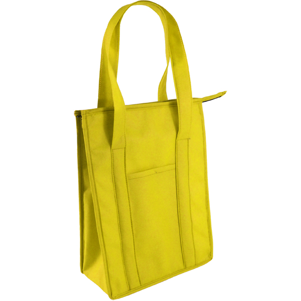 Flurry Tote Cooler with 1 col print + pocket