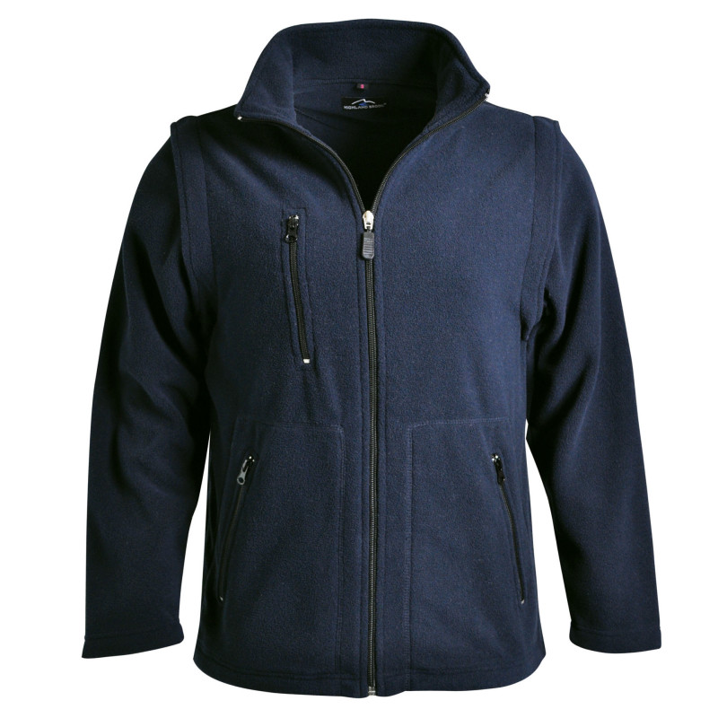 Ladies Zip Off Sleeve Polar Fleece